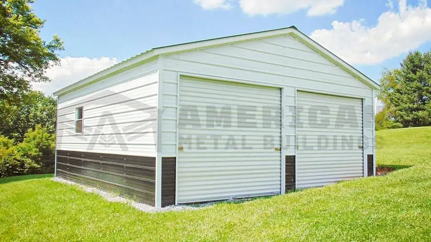 20x30 Vertical Roof RV Cover - American Metal Buildings