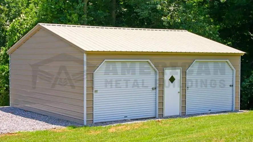 24x26x10 Vertical Roof Metal Carport